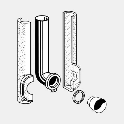 VS0866580 FLUSH PIPE FOR TROPEA3 D56 L375